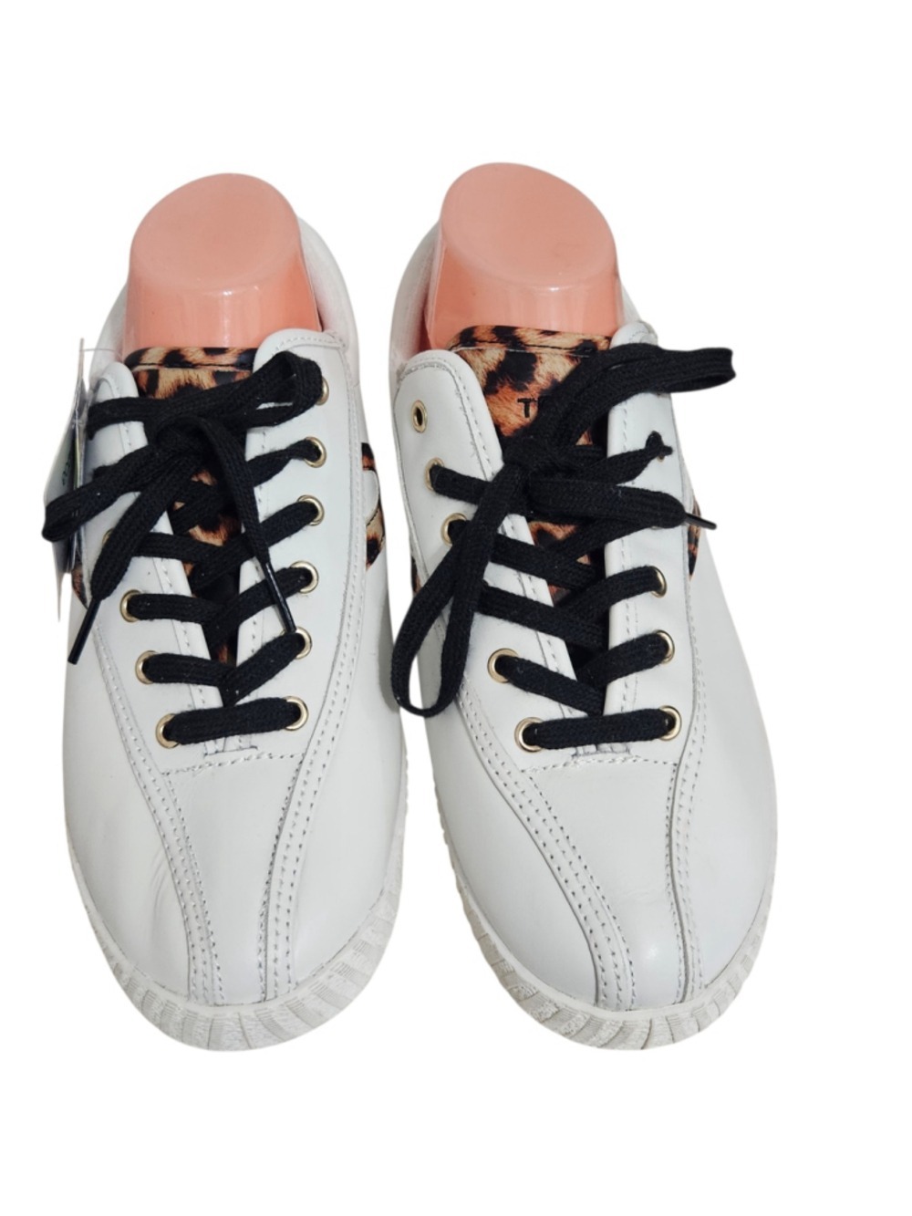 Women's Tretorn Sneakers White and Leopard Print - Picture 2 of 10